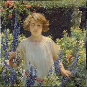 Charles Courtney Curran Betty Newell oil painting on canvas
